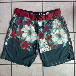 Vissla Men's Floral Swim Shorts
